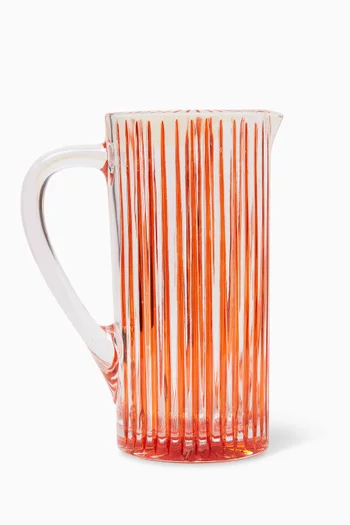 Striped Crystal Jug