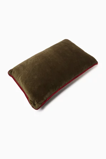 Embroidered Cushion in Velvet
