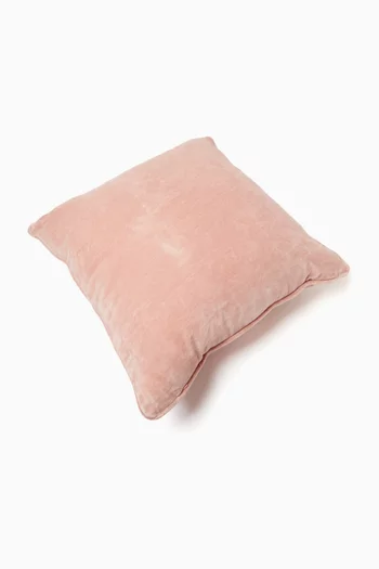 Embroidered Cushion in Velvet