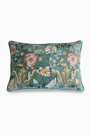 Embroidered Cushion in Velvet