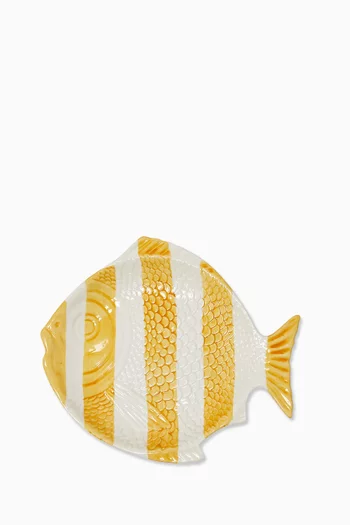 The Fishes Dessert Plate in Ceramic