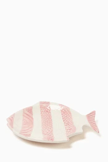 The Fishes Dessert Plate in Ceramic