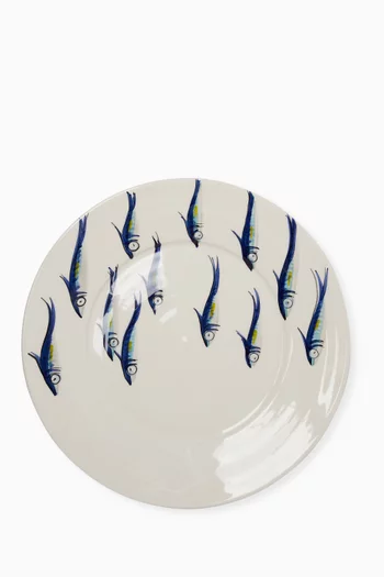 Sardines Dinner Plate in Ceramic
