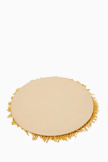 Fringed Beaded Placemat