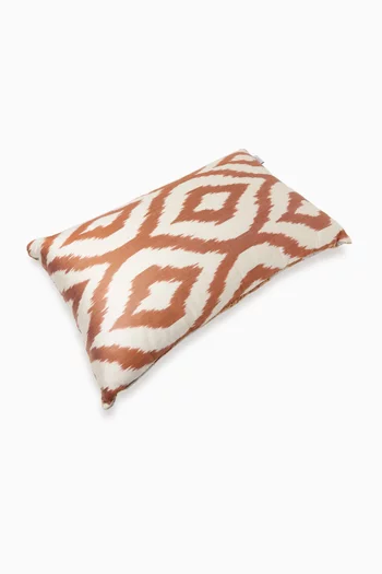 Patterned Cushion in Silk Velvet, 40x60cm