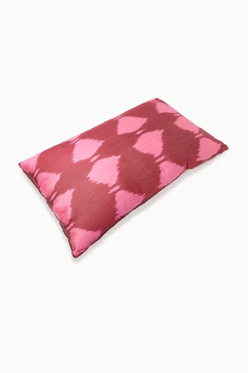 Patterned Cushion in Silk Velvet, 40x60cm