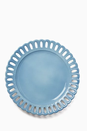 Lace Hand-painted Charger Plate in Ceramic
