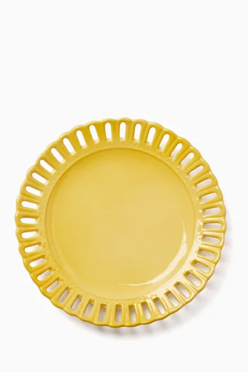Lace Hand-painted Dessert Plate in Ceramic