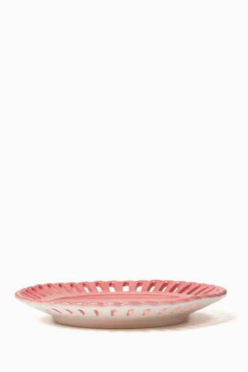Lace Hand-painted Dessert Plate in Ceramic