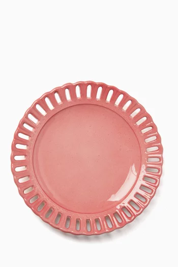 Lace Hand-painted Dessert Plate in Ceramic