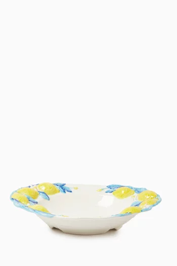 Lemon Hand-Painted Platter in Ceramic
