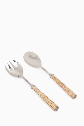 Rattan Serving Set