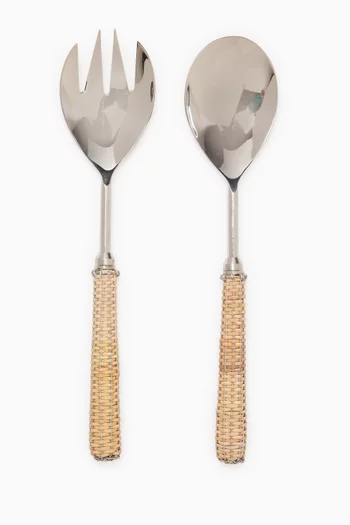 Rattan Serving Set
