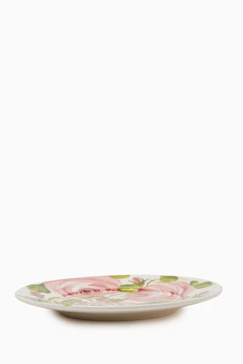 Rose Dinner Plate in Ceramic