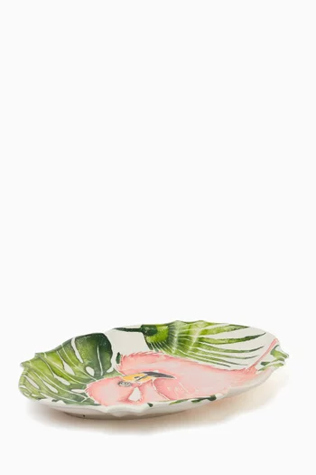 Savana Flamingo Tray in Ceramic