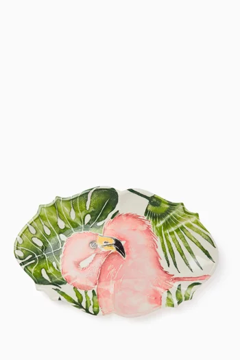 Savana Flamingo Tray in Ceramic