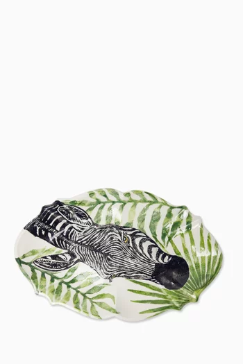 Savannah Zebra Tray in Ceramic