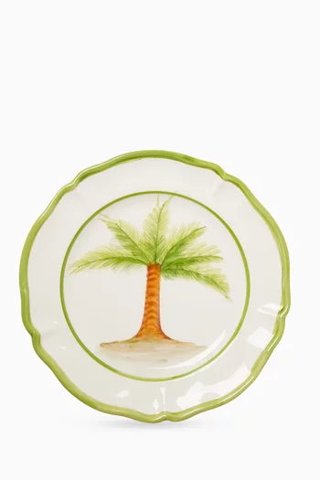 Tree Hand-Painted Dessert Plate in Ceramic, 21cm
