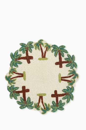 Jungle Palm Beaded Placemat