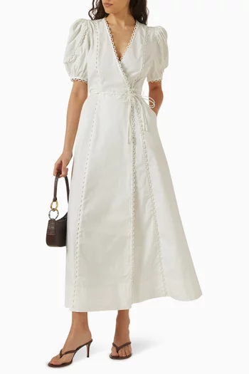 Isphoria Wrap Midi Dress