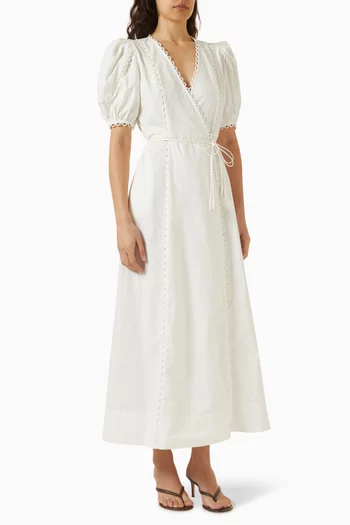 Isphoria Wrap Midi Dress