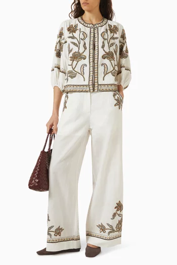 Sorelia Jacket in Linen-cotton