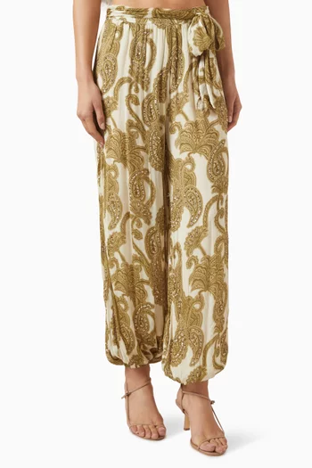 Tibet Paisley-print Harem Pants