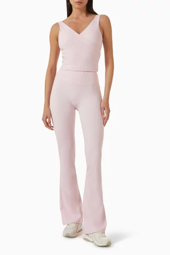 Luxe Balance Plunge Sports Crop Top