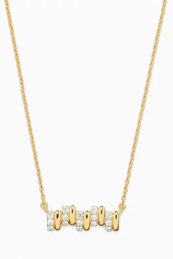 Wi'am Rhythm Diamond Necklace in 18kt Yellow Gold
