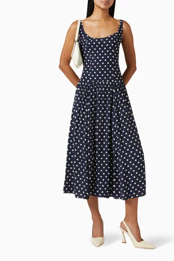 Bellarose Polka-dot Midi Dress