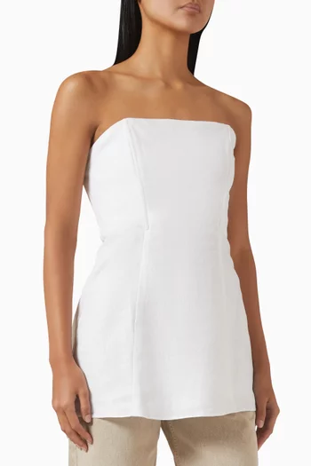 Aurina Top in Linen