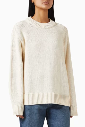 Cove Oversized Sweater in Cotton-knit