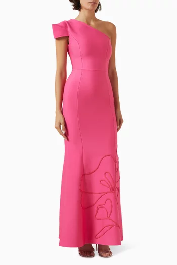 Opline One-shoulder Gown in Knit