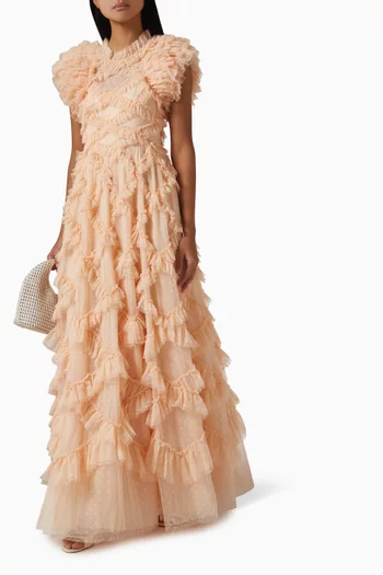 Genevieve Ruffle Gown