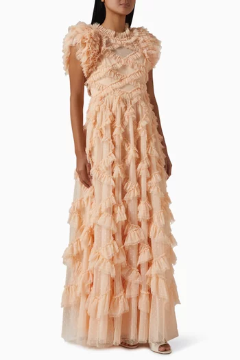 Genevieve Ruffle Gown