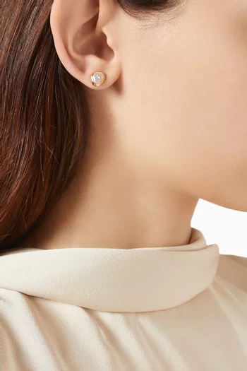 Benson Stud Earrings in 14kt Gold-plated Sterling Silver