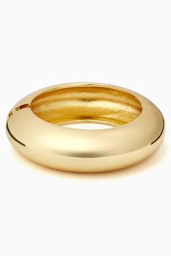 Wayne Bangle Bracelet in 14kt Gold-plated Brass