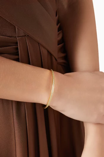 Channel Cuff Bracelet in 14kt Gold-plated Sterling Silver