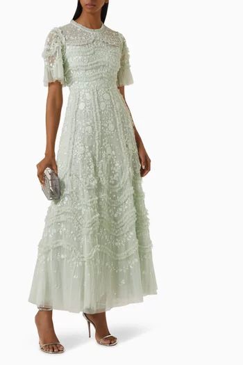 Gianna Ruffle Gown in Tulle
