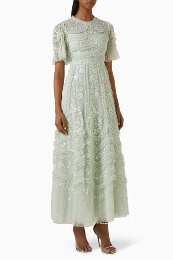 Gianna Ruffle Gown in Tulle