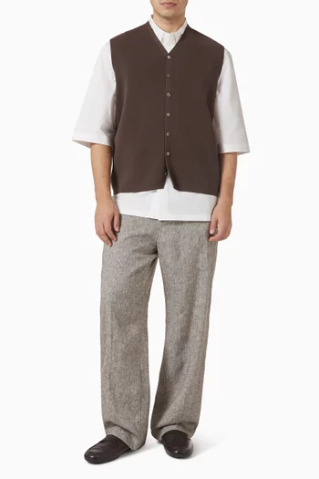 Milano-knit Waistcoat in Cotton