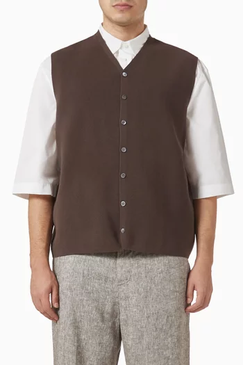 Milano-knit Waistcoat in Cotton