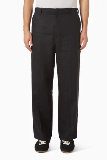 Relaxed-fit Straight-leg Pants in Linen