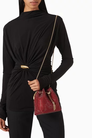 Bon Bon Crystal-embellished Bag in Mesh