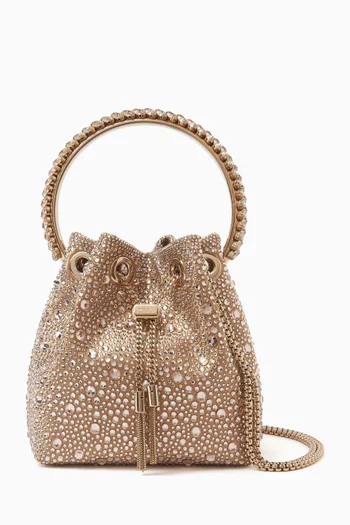 Bon Bon Crystal-embellished Bag in Satin