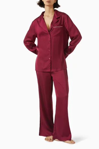 Grace Lounge Pyjama Set in Satin