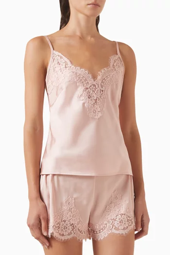 Sian Romance Lace Cami Set in Satin