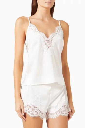 Sian Romance Lace Cami Set in Satin