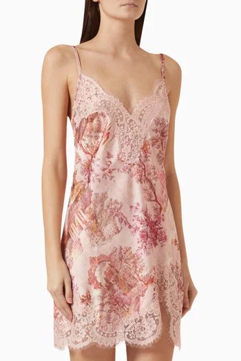 Toulouse Long Slip Dress in Satin