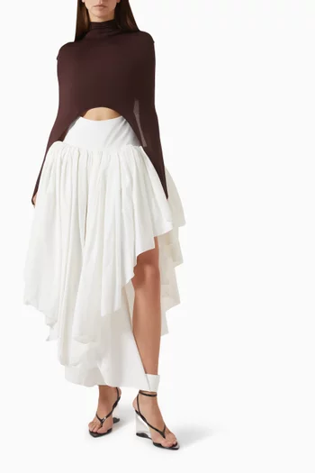 Batwing Second-skin Top in Knit